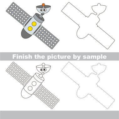 Çalışma sayfası tarafından örnek için tam bir resim çizim çocuk.