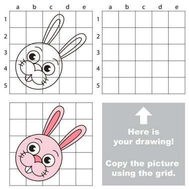 Kılavuz, basit eğitim çocuk oyunu kullanarak resim kopyalama.