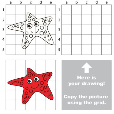 Kılavuz, basit eğitim çocuk oyunu kullanarak resim kopyalama.