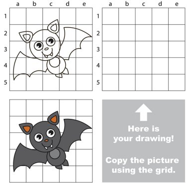 Kılavuz, basit eğitim çocuk oyunu kullanarak resim kopyalama.