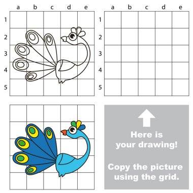 Kılavuz, basit eğitim çocuk oyunu kullanarak resim kopyalama.