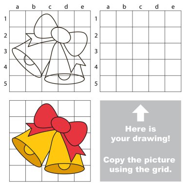 Kılavuz, basit eğitim çocuk oyunu kullanarak resim kopyalama.
