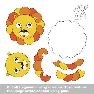 Kağıt çocuk oyunu. Çocuklar için kolay uygulama.