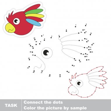 Okul öncesi çocuklar için vektör izleme eğitim oyunu.