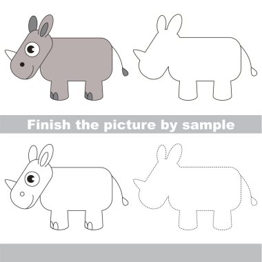 Çalışma sayfası tarafından örnek için tam bir resim çizim çocuk.