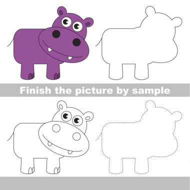 Çalışma sayfası tarafından örnek için tam bir resim çizim çocuk.