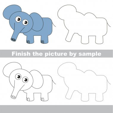 Çalışma sayfası tarafından örnek için tam bir resim çizim çocuk.