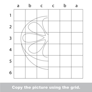Okul öncesi çocuklar için vektör izleme eğitim oyunu.