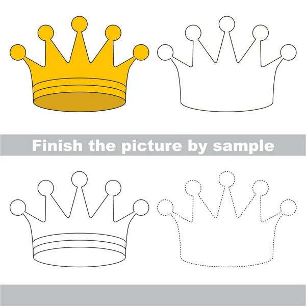 Planilha de desenho infantil para completar a imagem por amostra . —  Vetores de Stock