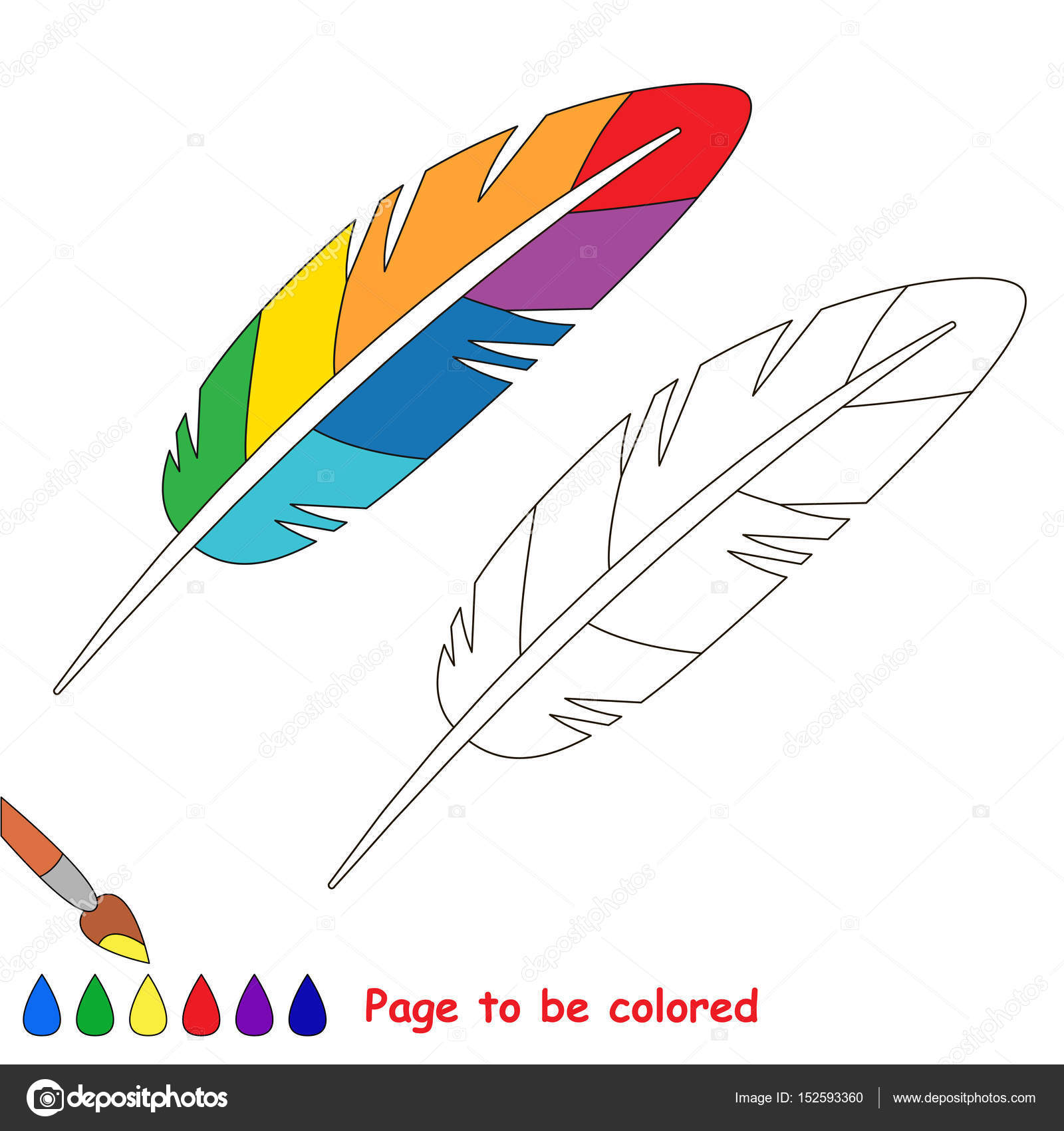 ページを着色された シンプルな教育ゲーム子供のため ストックベクター C Anna Mikhailova