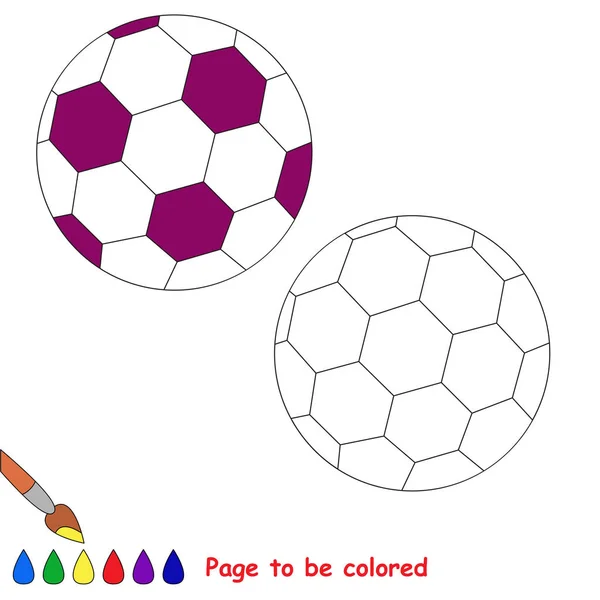 Pagina da colorare, semplice gioco educativo per bambini . — Vettoriale Stock