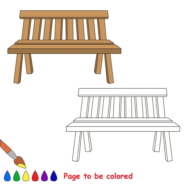 Page à colorer, jeu éducatif simple pour les enfants . — Image vectorielle