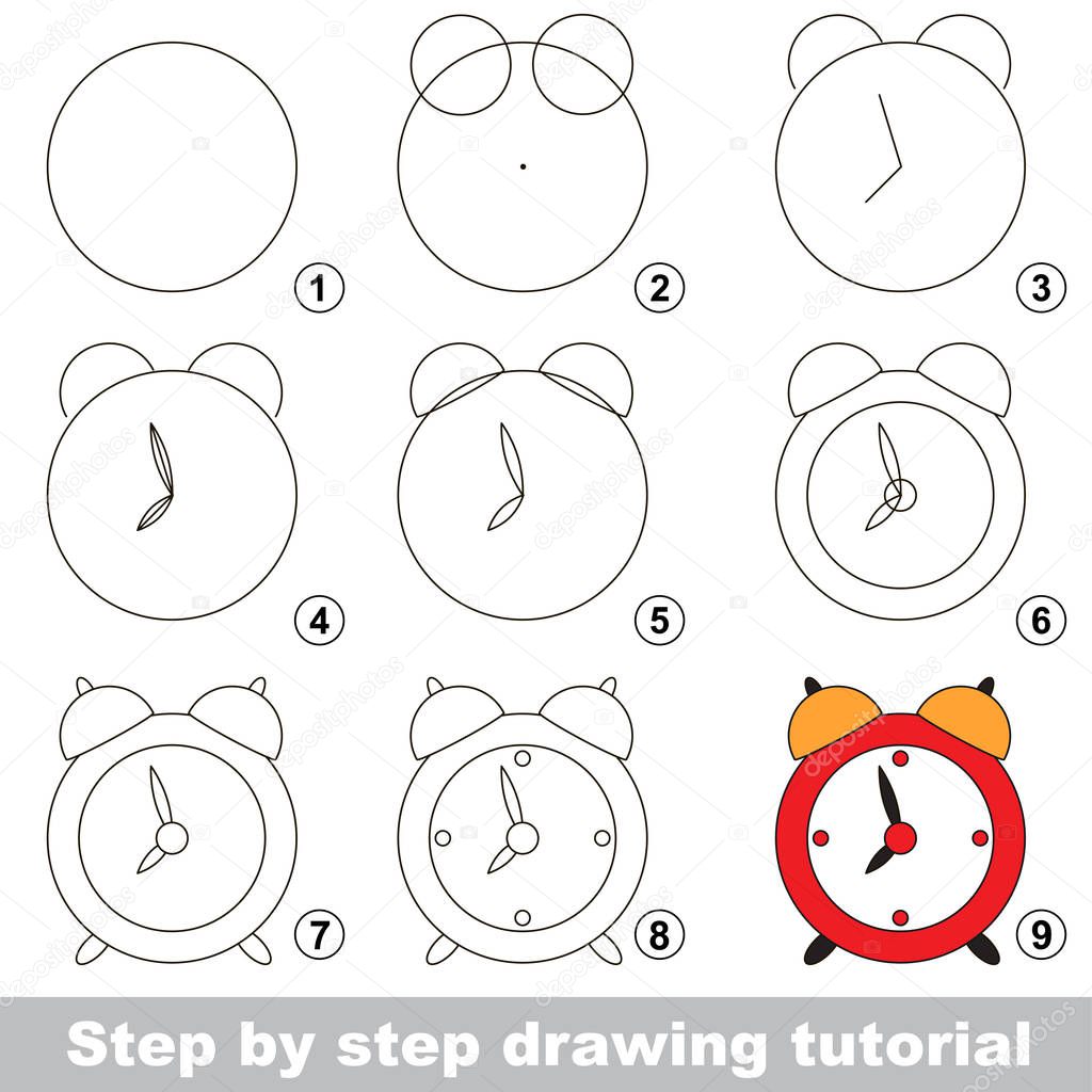 Drawing tutorial for preschool children.