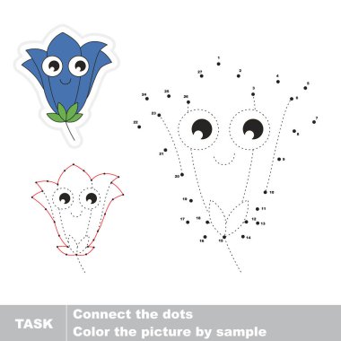 Okul öncesi çocuklar için vektör izleme eğitim oyunu.