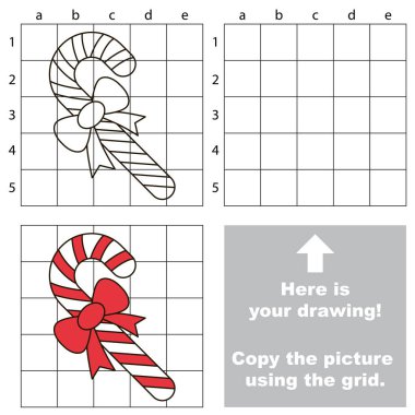 Kılavuz, basit eğitim çocuk oyunu kullanarak resim kopyalama.