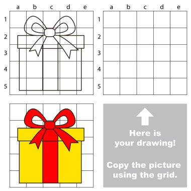 Kılavuz, basit eğitim çocuk oyunu kullanarak resim kopyalama.