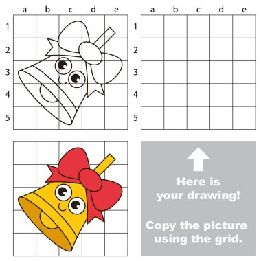 Kılavuz, basit eğitim çocuk oyunu kullanarak resim kopyalama.