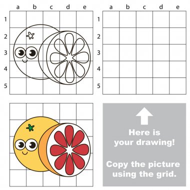Kılavuz, basit eğitim çocuk oyunu kullanarak resim kopyalama.