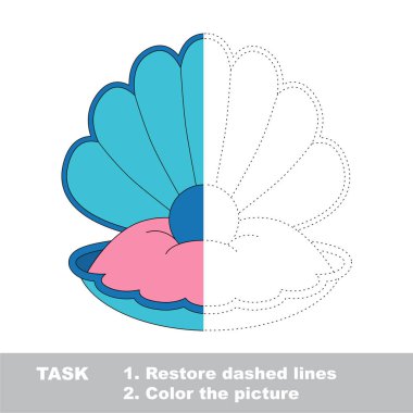 Okul öncesi çocuklar için vektör izleme eğitim oyunu.