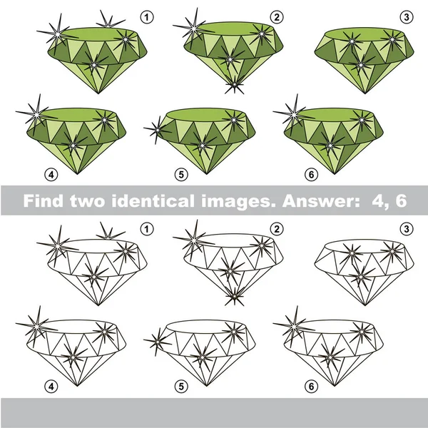 Juego visual para que los niños encuentren un par de objetos ocultos . — Archivo Imágenes Vectoriales