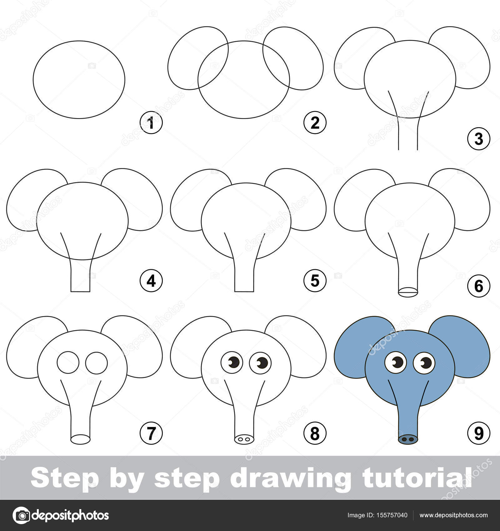 jogo infantil para desenvolver habilidade de desenho com nível de jogo fácil  para crianças pré-escolares, desenho de tutorial educacional para cara de  macaco. 4253742 Vetor no Vecteezy