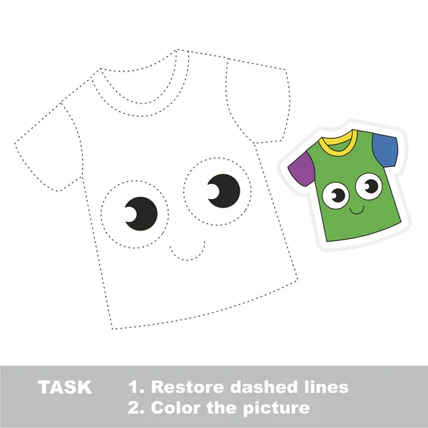 Αστείο Shirt Dot Dot Εκπαιδευτικό Παιχνίδι Για Παιδιά Διάνυσμα Αρχείου