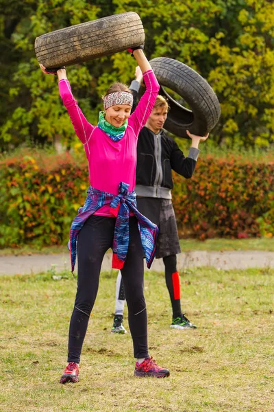  Egzersiz ile lastik.