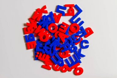 Plastic letters of the Russian alphabet. clipart