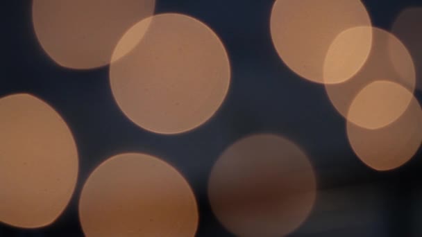 Garland in de defocus. — Stockvideo