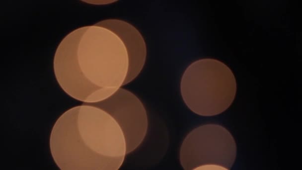 Garland in de defocus. — Stockvideo