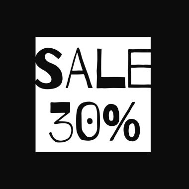 Siyah Cuma satış kartpostal tasarım