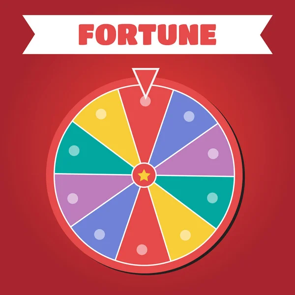 Wheel of fortune vektoros illusztráció — Stock Vector