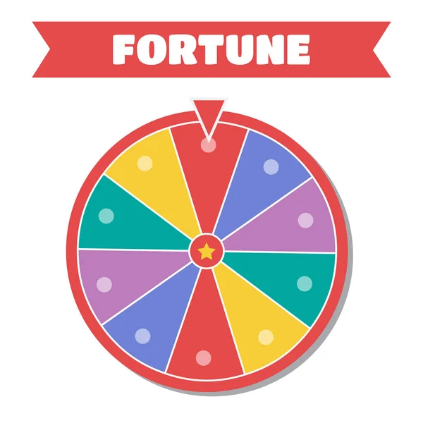 Wheel of fortune vektoros illusztráció — Stock Vector