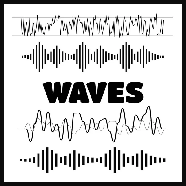 Sound waves concept — Stock Vector