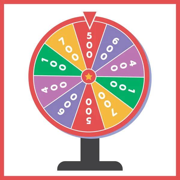 Wheel of fortune vector illustration — Stock Vector