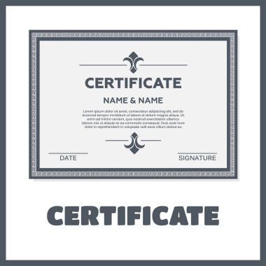 Sertifika vektör çizim