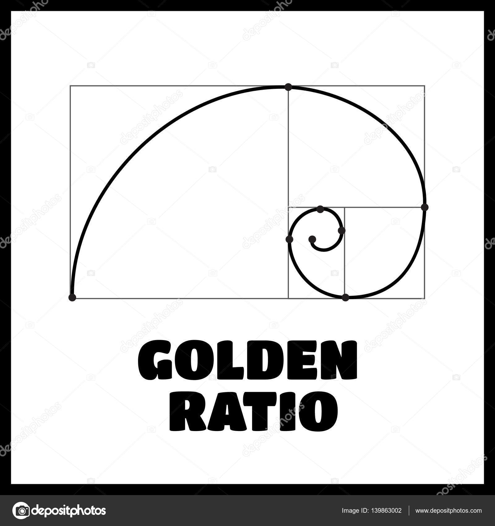 Symbol of the golden ratio tattoo black lines Stock Vector by myub  139863002