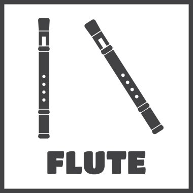 Beyaz arka plan üzerinde izole klasik flüt