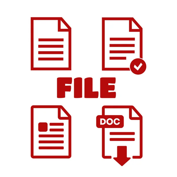 Fichier PDF télécharger icône. Texte du document, web symbole. Vecteur de fichiers — Image vectorielle