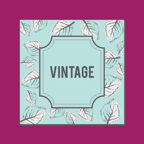Cover Vintage Design für handgemachte Album Vektor — Stockvektor