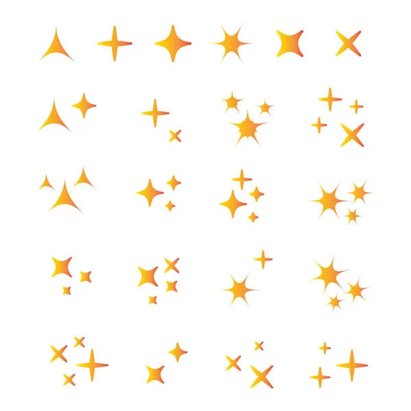 Sparkles pictogramserie. Ster element — Stockvector