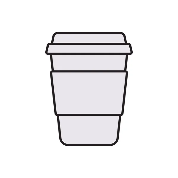 Una taza de café. Protección del acuerdo de cumplimiento legal y regulación de derechos de autor — Vector de stock
