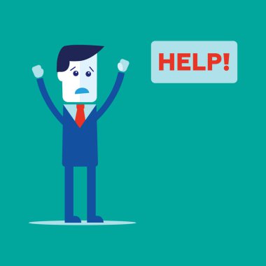 Word yardımı ile işadamları. İşadamları vektör