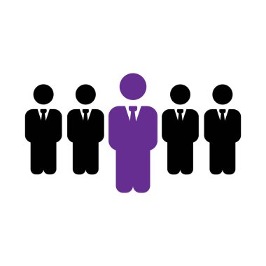 Lider vektör işe alım ve insan kaynakları oturum açın. Lider vektör