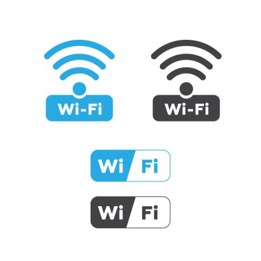 Kablosuz ve wifi simgeler. Kablosuz ağ simgesi wifi simgesi. Tel