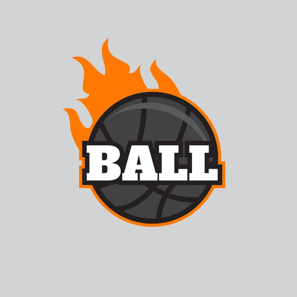 Plantilla emblema del torneo de baloncesto . — Vector de stock