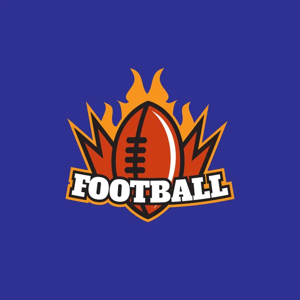 American Football Logo Vektor Abzeichen — Stockvektor