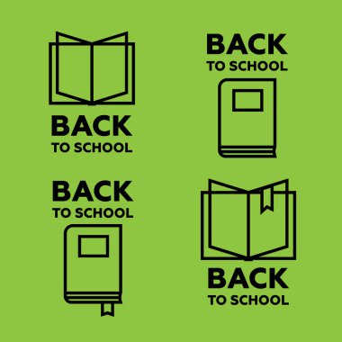 Eğitim ve okul için logo yaptırın. Geri okul logosu