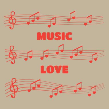 Müzik notaları ve akorları. Müzik notaları yuvarlak köşeler stili