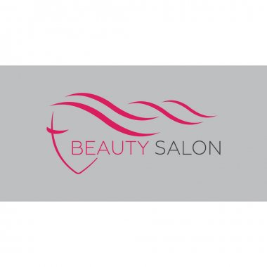 Kuaför Salonu, Güzellik Salonu, cosm için güzel kadın logo şablonu
